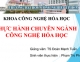 Báo cáo chuyên ngành thực hành công nghệ hóa vô cơ