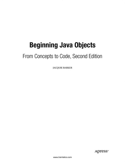Beginning Java Objects From Concepts To Code