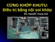 Cứng Khớp Khuỷu Điều Trị Bằng Nội Soi Khớp 