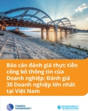 Báo cáo đánh giá thực tiễn công bố thông tin của Doanh nghiệp Đánh giá 30 Doanh nghiệp lớn nhất tại Việt Nam 