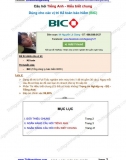 Đáp án câu hỏi thi Tiếng Anh vị trí Kế toán Bảo hiểm BIC - BIDV Insurance