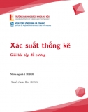 Giải bài tập xác suất thống kê MI2020 full - ĐH Bách Khoa Hà Nội