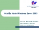 Bài 1. Giới thiệu - HĐH Windows Server 2003 - Dương Thị Thu Hiền