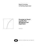 Principles for Sound Liquidiy Risk Management and Supervision