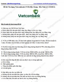 Đề thi Tín dụng Vietcombank (VCB) Bắc Giang - Bắc Ninh (11-10-2012)