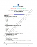 Đề thi CV QHKH - OceanBank Nghệ An (T7-2013)