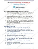 Đề thi nghiệp vụ Hỗ trợ kinh doanh Oceanbank (8-12-2012)