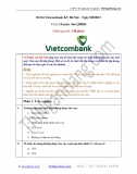 Giải đề Tín dụng Vietcombank (VCB) KV Hà Nội (8-8-2012)
