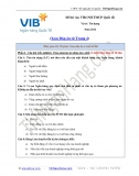 Giải đề thi Tín dụng vào VIB (NH Quốc tế) 2012