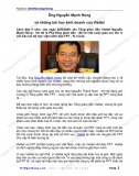 Ông Nguyễn Mạnh Hùng và những bài học kinh doanh của Viettel