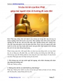 14 câu trả lời của Đức Phật giúp định hướng cuộc đời