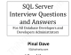 Tuyển tập câu phỏng vấn và trả lời SQL server - Vị trí Quản trị viên và Phát triển dữ liệu