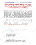 Danh sách câu hỏi thường gặp trong vòng Phỏng vấn BIDV, Vietinbank, Vietcombank