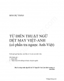 Từ điển thuật ngữ ngành Dệt May (Việt - Anh)