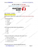 Đề thi Tin học vào NH Hàng Hải - Maritime Bank (MSB)