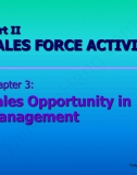 Chapter 3. Sales Opportunity in Management - Cơ hội bán hàng trong quản lý