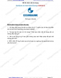 Đề thi nhân viên Tín dụng Eximbank CN Bình Dương (15-9-2012)