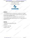 Đề thi nhân viên Tín dụng Eximbank CN Đồng Nai (30-8-2012)