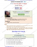 Giải đề thi nhanh BIDV (29 trắc nghiệm + 1 Bài tập) - Đề 2