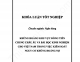 Khóa luận - Khủng hoảng khu vực đồng tiền chung châu Âu và bài học kinh nghiệm cho Việt Nam trong việc kiểm soát nguy cơ khủng hoảng nợ