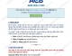 Đề thi Anh Văn Giao dịch viên (Teller) ACB (NH Á Châu) 20-3-2014