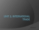 English Economics: International Trade