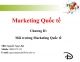 Slide Marketing quốc tế chương 2:Môi trường Marketing quốc tế