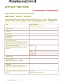 Mẫu CV PricewaterhouseCoopers (Application form PwC)