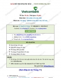 Giải đề 50 câu hỏi thi online Vietcombank (VCB) 2017