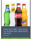 Tiểu luân - Phân tích cung cầu thị trường nước giải khát ở Việt  Nam