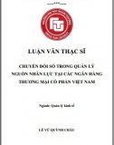 [Luận văn thạc sĩ] Chuyển đổi số trong quản lý nguồn nhân lực tại các ngân hàng TMCP Việt Nam