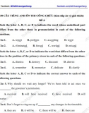 Đề 6 - 50 câu Tiếng Anh thi công chức (kèm đáp án và giải thích)