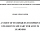 [Khoá luận tốt nghiệp]_A study of techniques to improve English vocabulary for adults learners