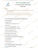 Đề thi Tín dụng Vietcombank 2024 - Đề số 2 (có đáp án)