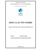[Khoá luận tốt nghiệp]_A study on difficulties of bilingual learning and some suggestions for English major student